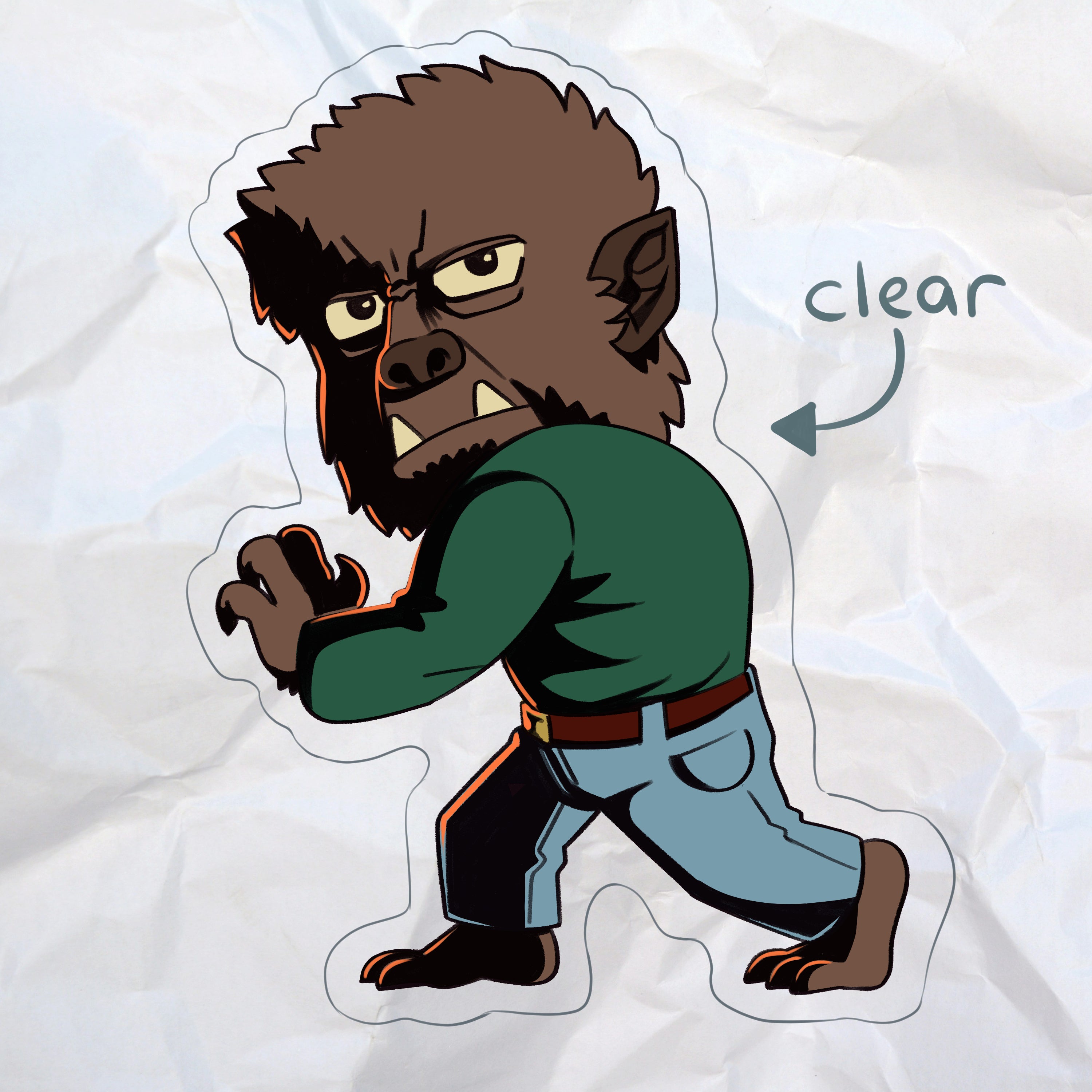Wolfman Sticker